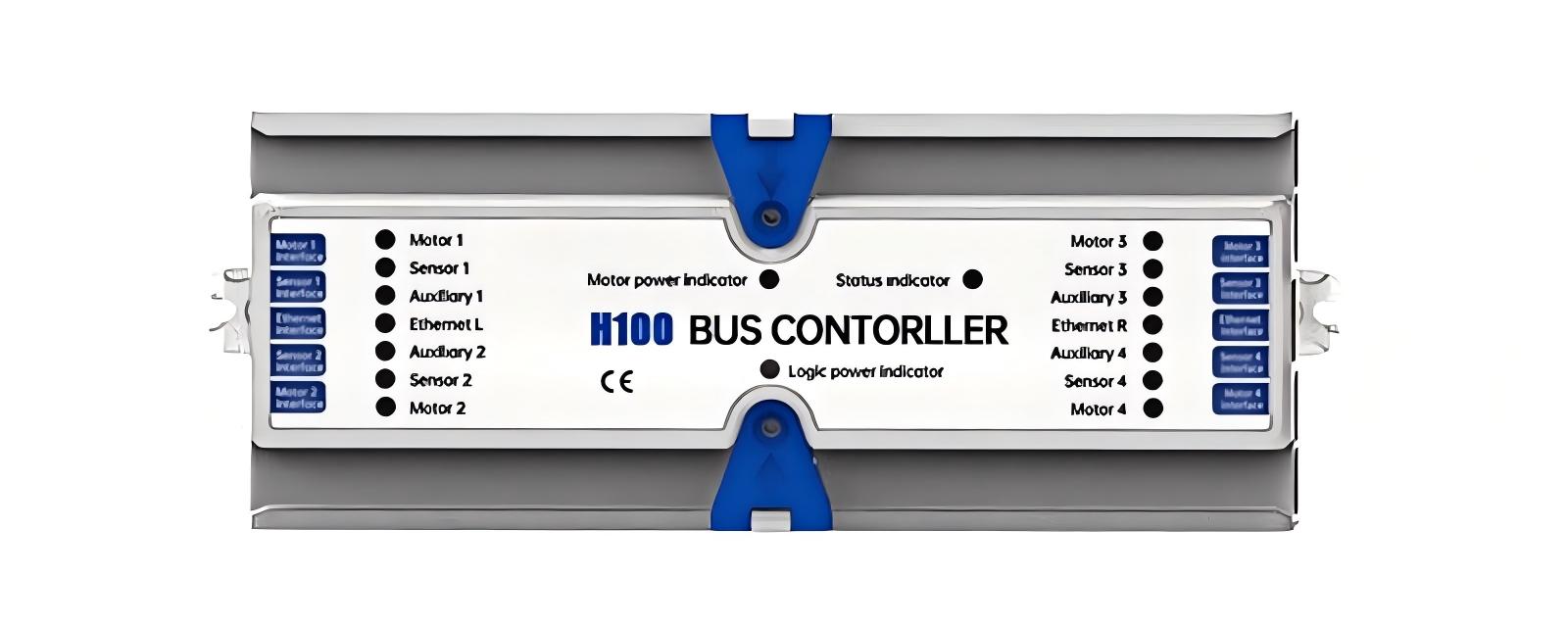 H100 motor drive roller controller dimensions and interface Размеры и интерфейс контроллера роликового привода H100