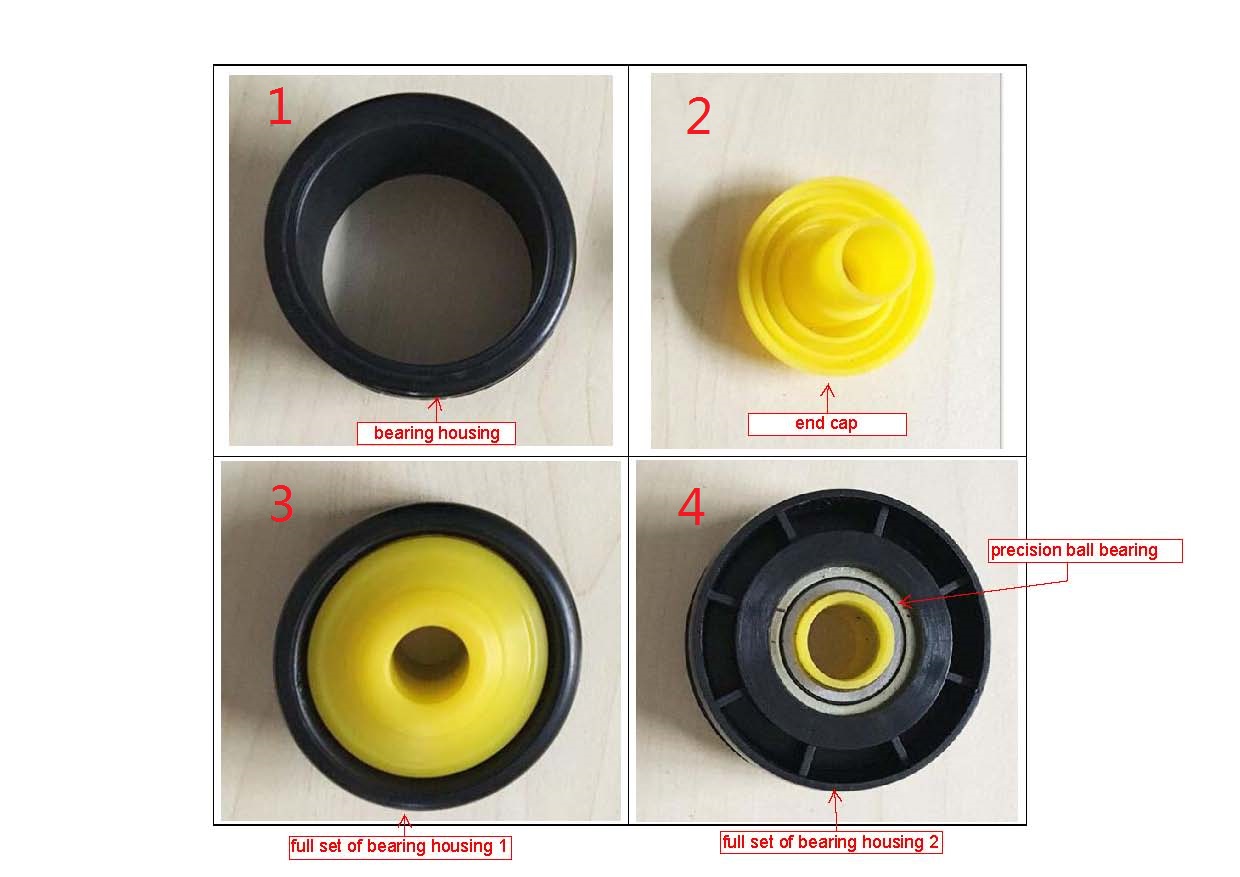 conveyor roller plastic bearing housing пластиковый корпус подшипника конвейерного ролика