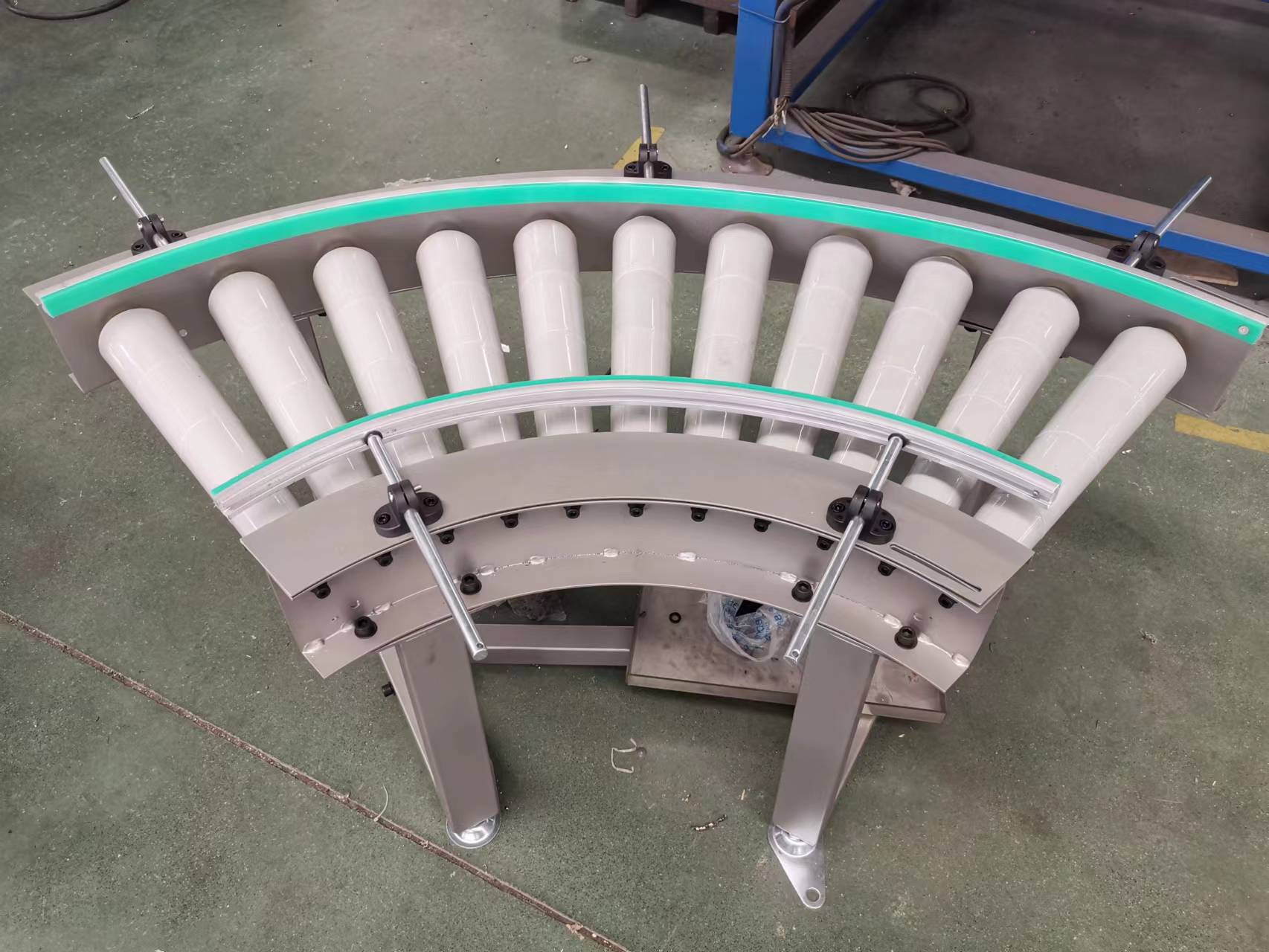 curved motor driven roller conveyor изогнутый роликовый конвейер с приводом от двигателя