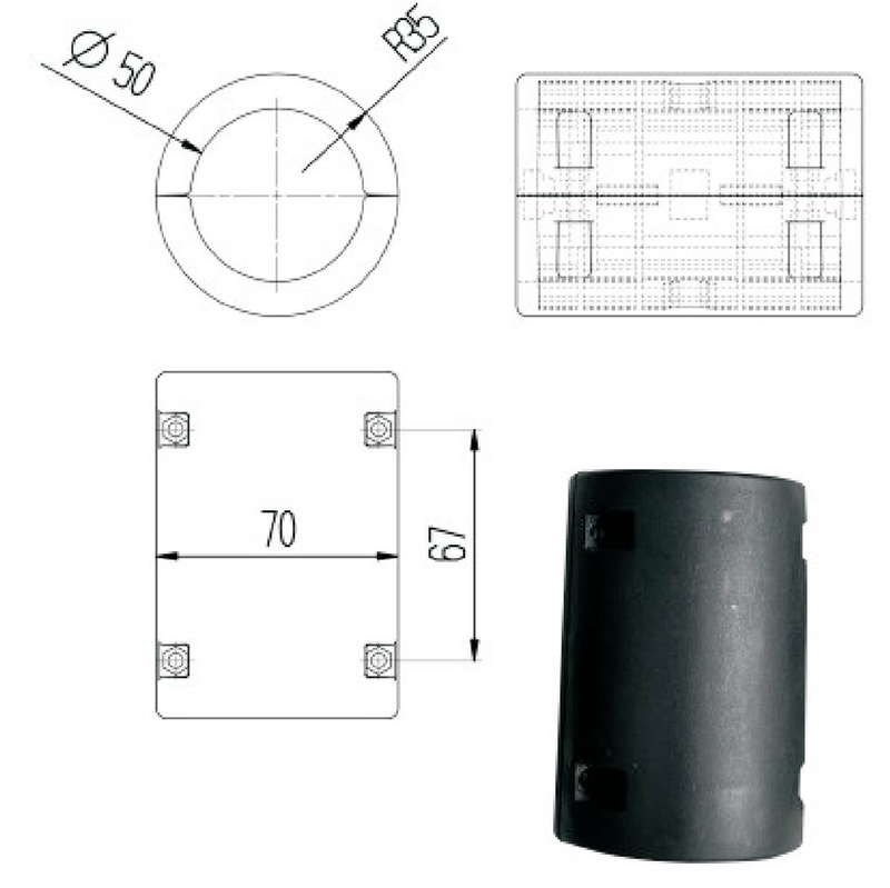 размеры прямой роликовой втулки