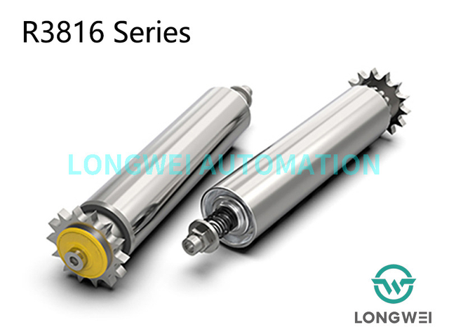 Однорядный регулируемый накопительный конвейерный ролик со стальной звездочкой и цепным приводом