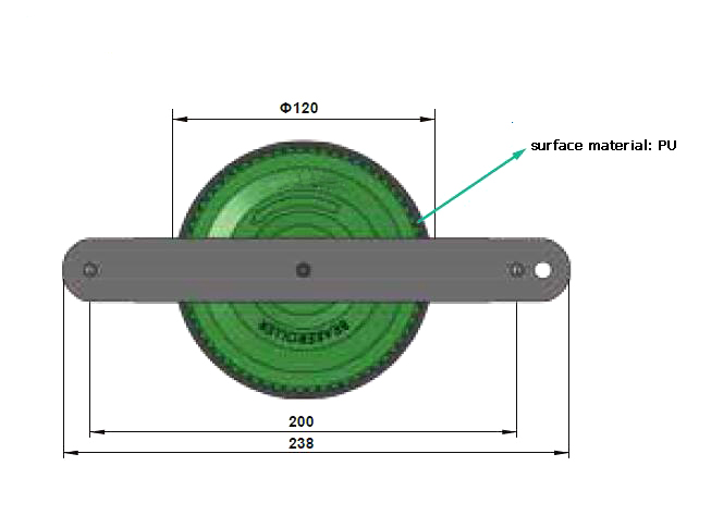 Внешний тормозный ролик