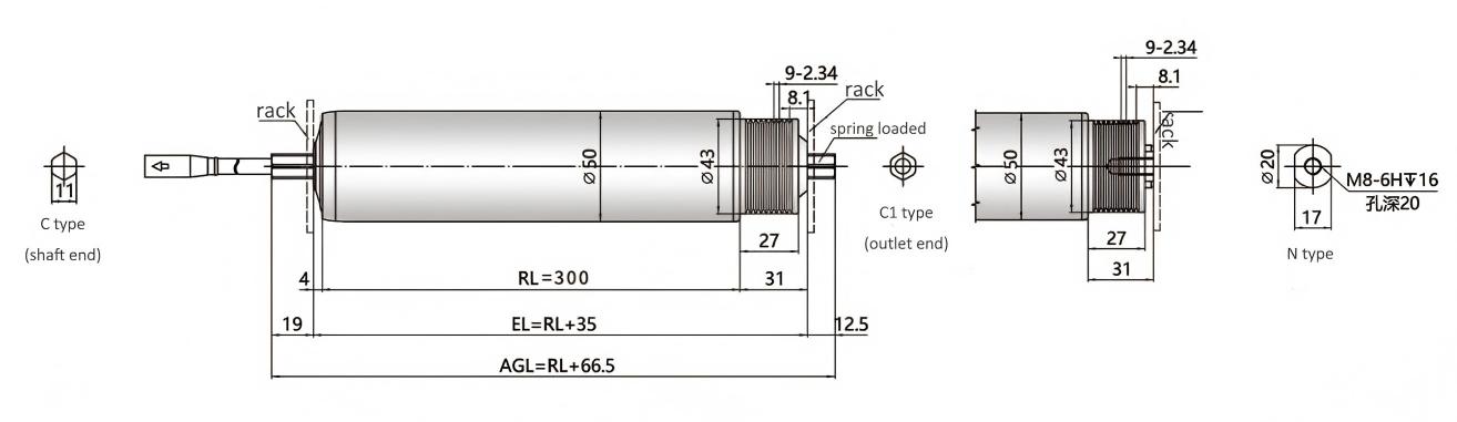 DGBL50A модель модели двигательного привода