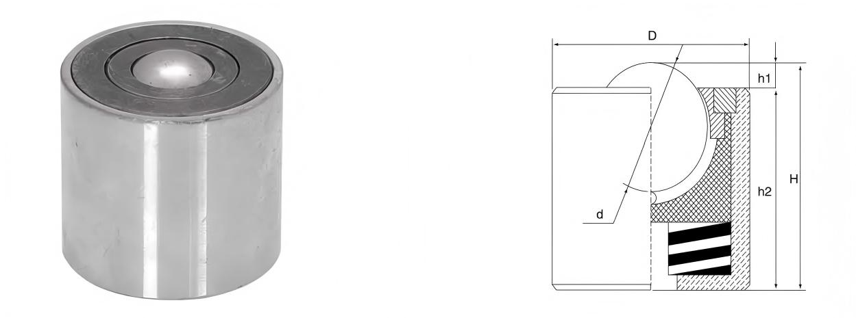 Подпружиненный противоударный блок передачи шариков для тяжелых нагрузок