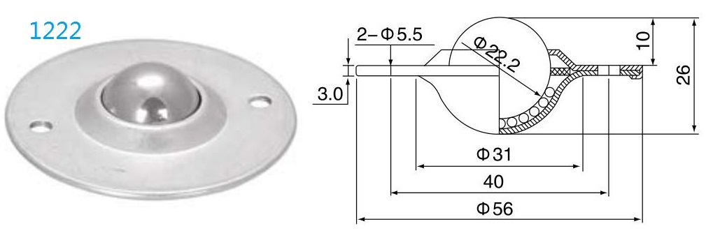 Круглый фланцевой блок переноса мяча