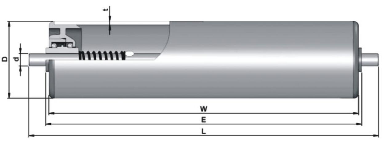 GR900 Антикоррозионный водонепроницаемый легкий конвейерный ролик из ПВХ