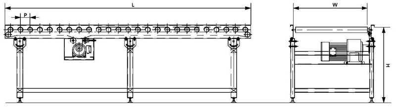 накопительный ролик звездочки