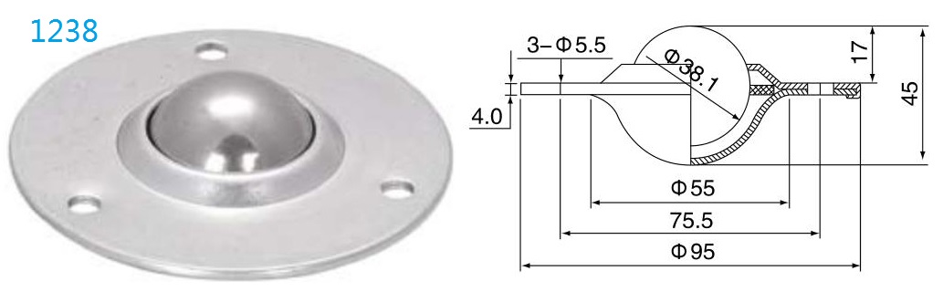 Круглый фланцевой блок переноса мяча