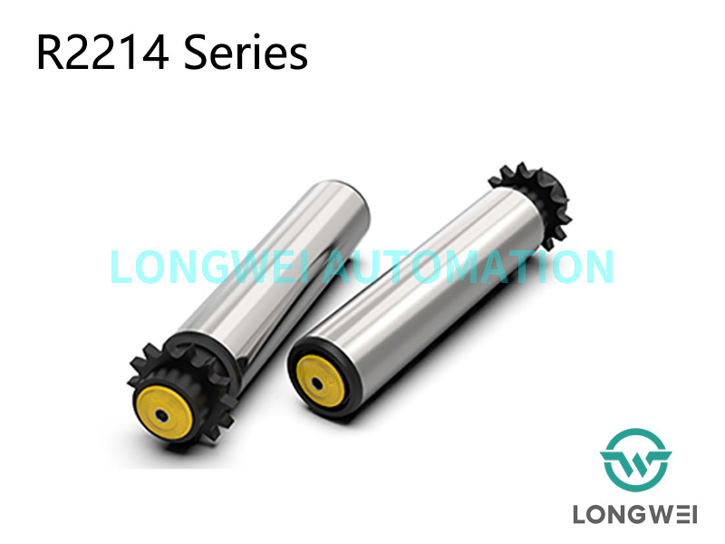 Однорядный конвейерный ролик с полимерной звездочкой средней мощности и цепным приводом