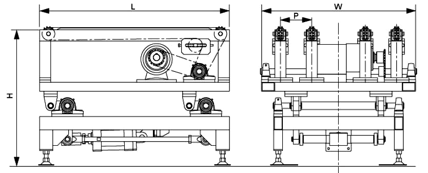 Подъемный конвейер
