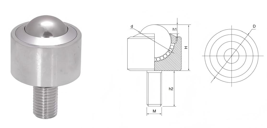 Шариковые передачи на болтовом креплении для тяжелых условий эксплуатации