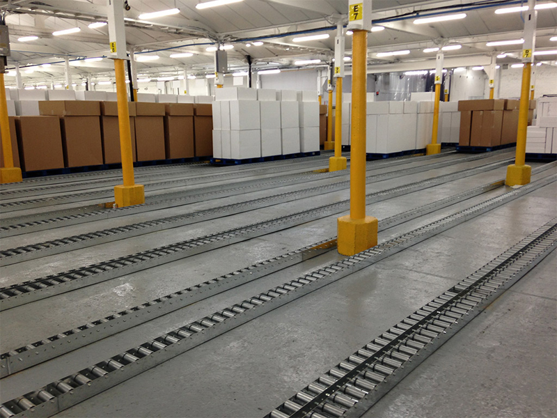 гравитационный роликовый конвейер