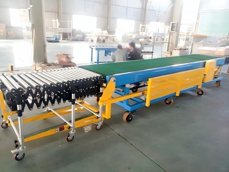 Грузовая загрузка и разгрузка конвейера