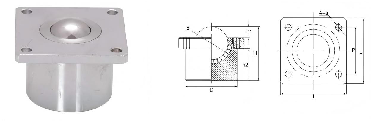 Шариковые передаточные устройства для тяжелых грузов с креплением на верхнем фланце