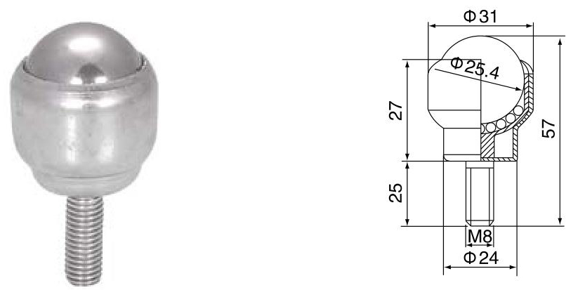 блок передачи шарика для фиксации резьбы