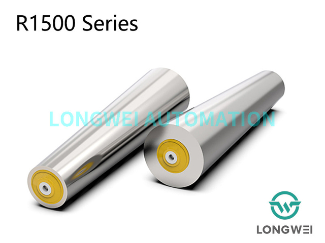 Изогнутая конвейерная линия с гравитационным коническим стальным роликом