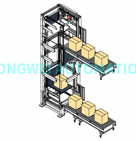 Вертикальный элеваторный конвейер с непрерывной тяговой цепью