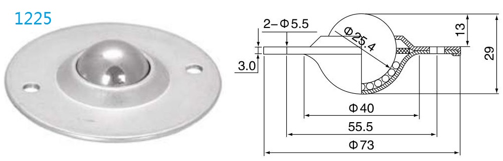 Круглый фланцевой блок переноса мяча