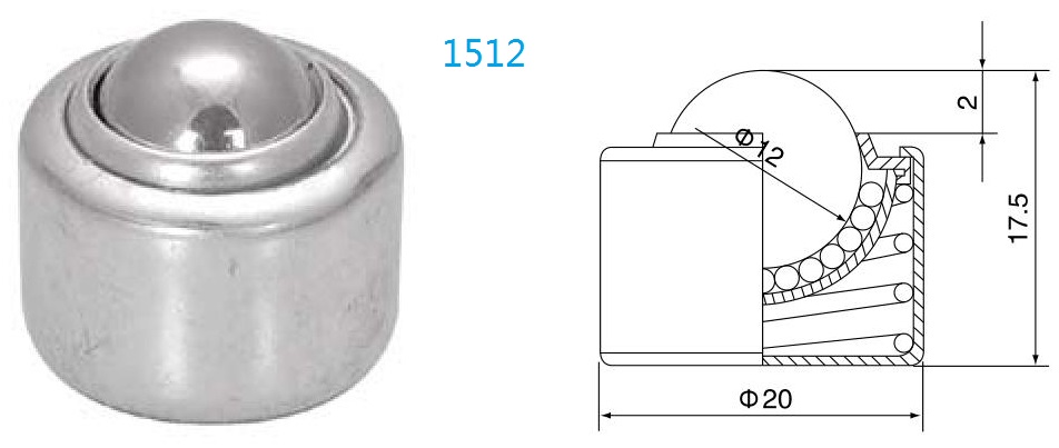 блок передачи шарика пружинной нагрузки