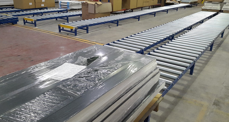 гравитационный роликовый конвейер