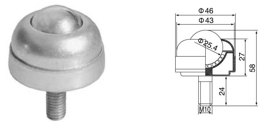 блок передачи шариков с болтовым креплением