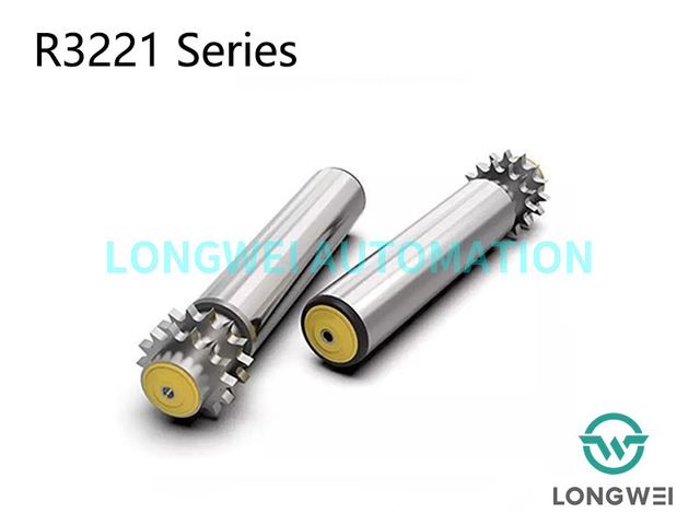 Двухрядная стальная звездочка с телескопической подачей накопительного конвейерного ролика