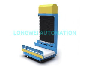 Однорычажный вертикальный подъемный конвейер с поперечной высотой