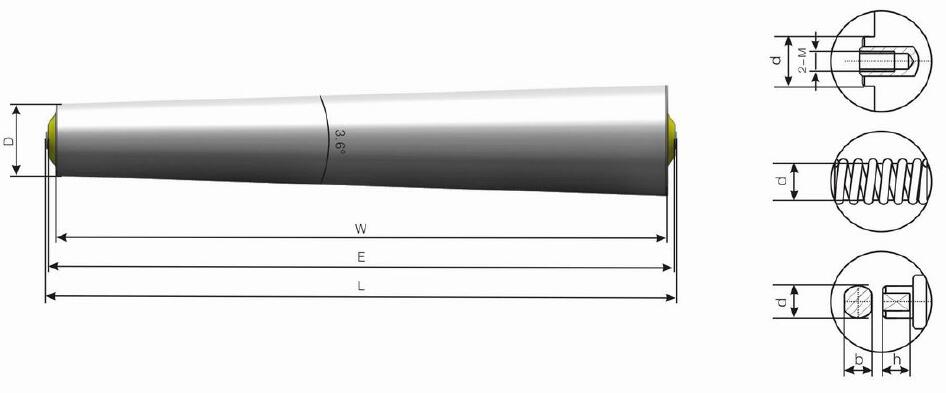TP500 Гравитационный конический ролик