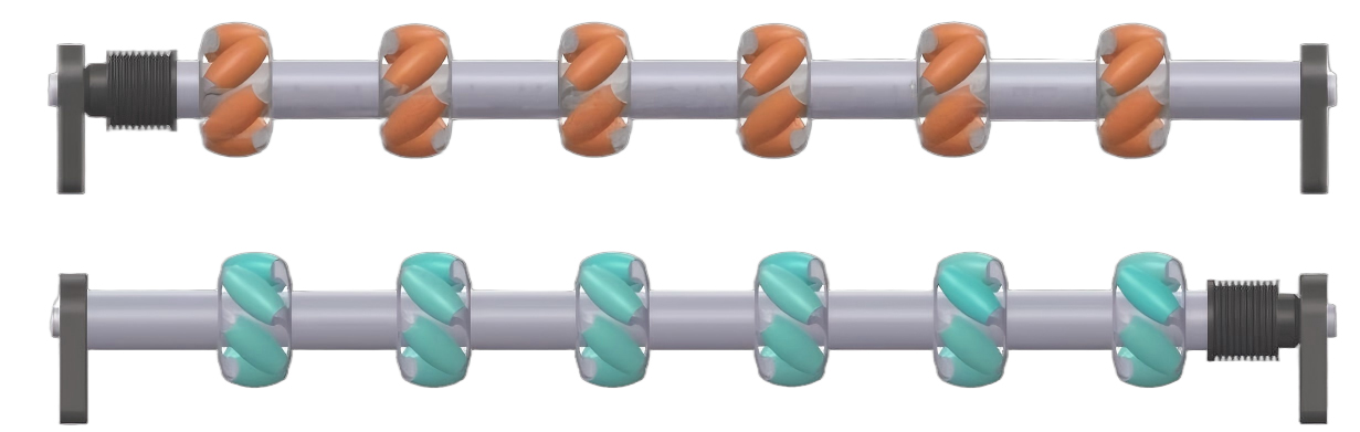 Способ установки колес Mecanum