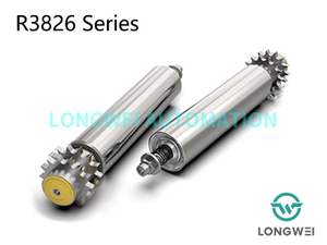 Двухрядный регулируемый накопительный конвейерный ролик со стальной звездочкой