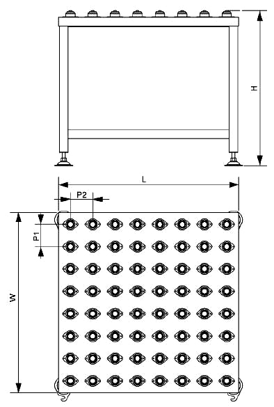 стол переноса мяча