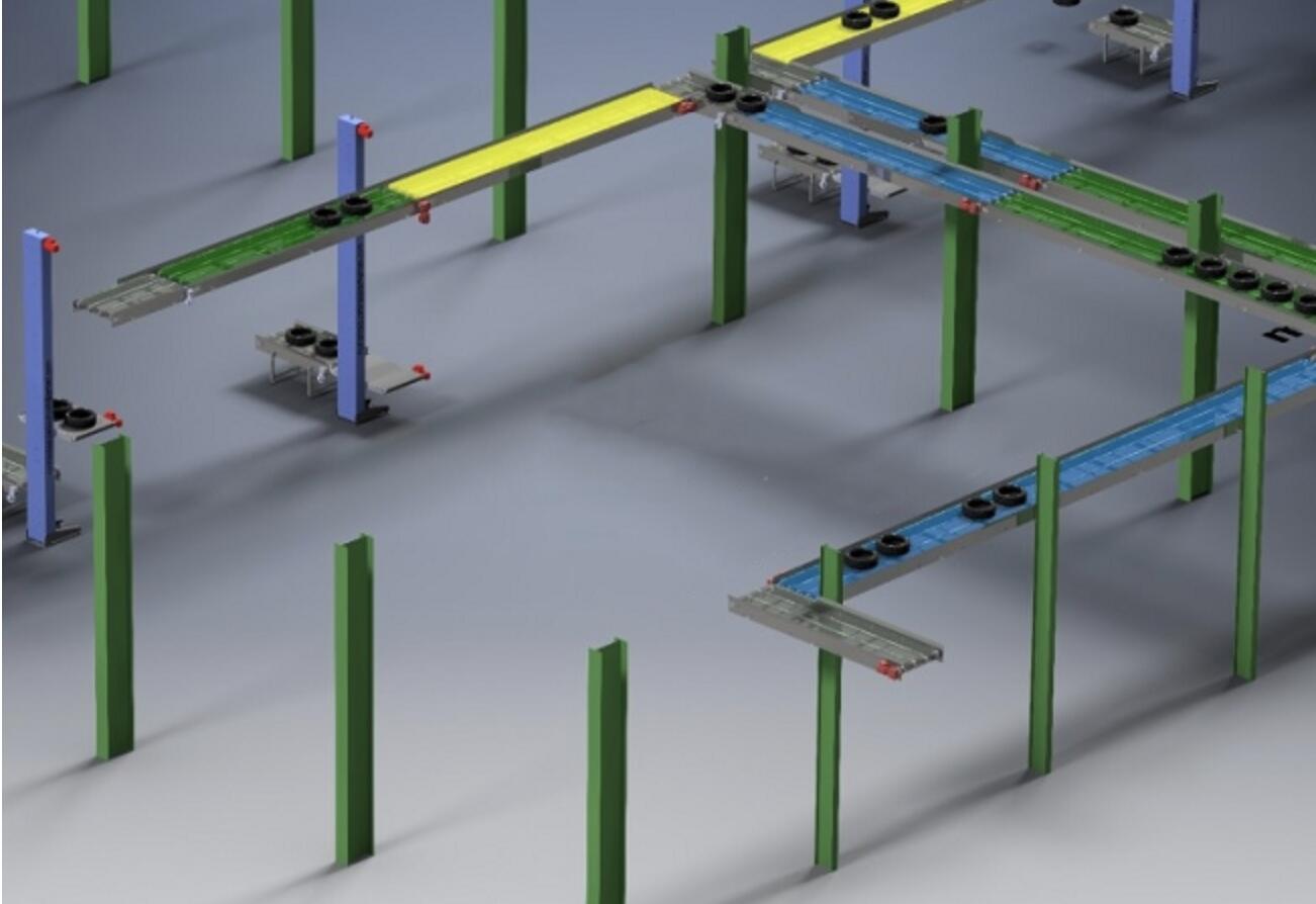 Конвейерная линия по производству автомобильных шин