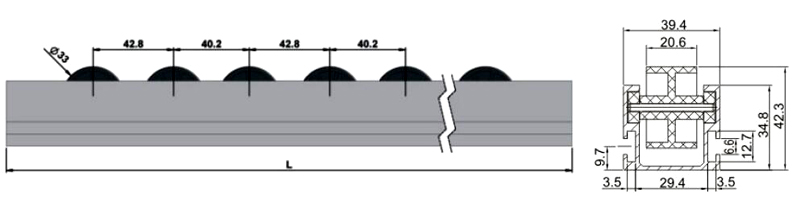 Алюминиевая колесная дорожка